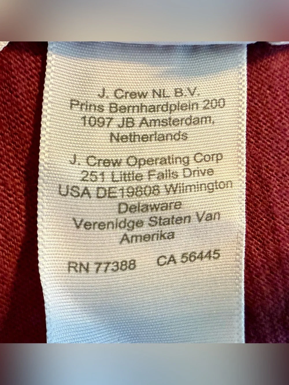 NWT J.Crew Men’s L Garment Dyed Slub Cotton Pocket T-Shirt Burgundy J1785